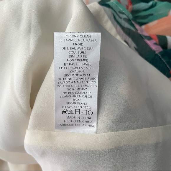 Adelyn Rae floral chiffon crpssover ruched dress 26422 - Picture 8 of 10